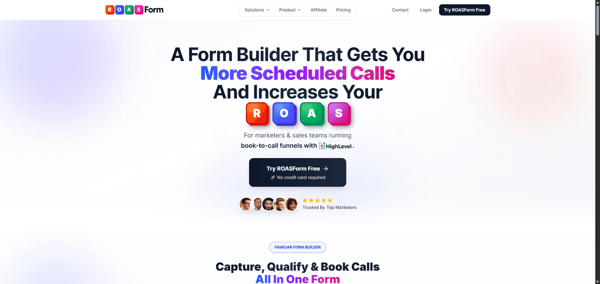 ROASForm screenshot